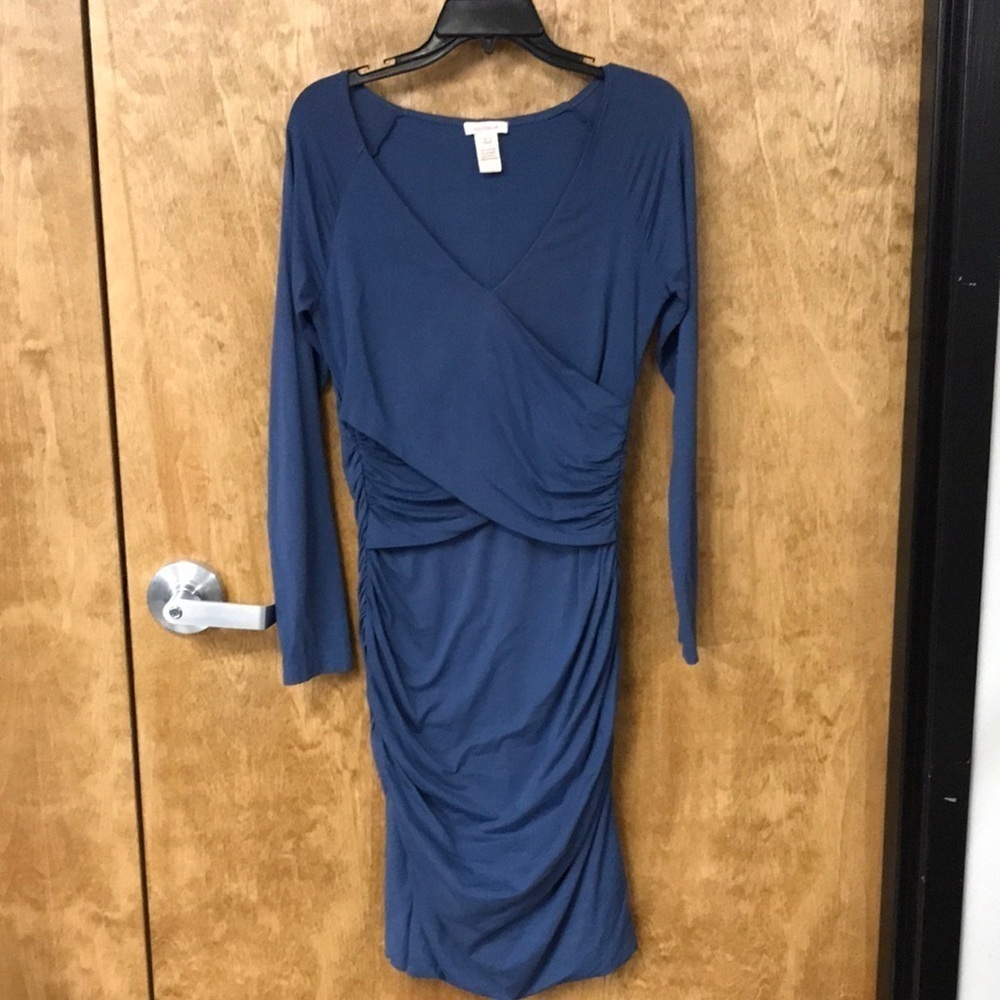 Sundance Faux Wrap Ruched Dress
